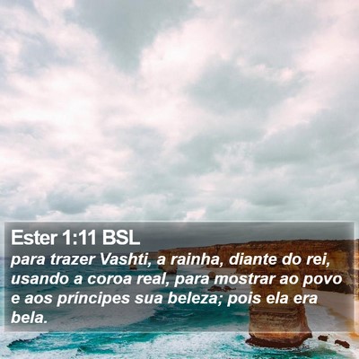 Ester 1:11 BSL Bible Verse Image