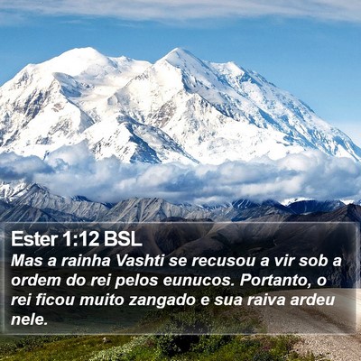 Ester 1:12 BSL Bible Verse Image