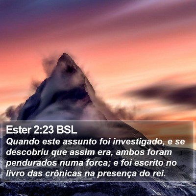 Ester 2:23 BSL Bible Verse Image