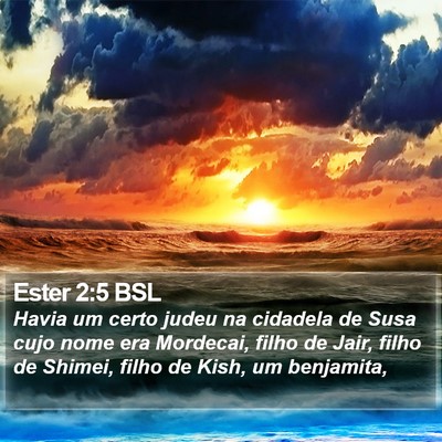 Ester 2:5 BSL Bible Verse Image