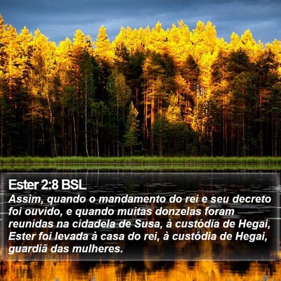 Ester 2:8 BSL Bible Verse Image