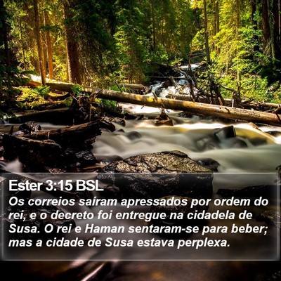 Ester 3:15 BSL Bible Verse Image