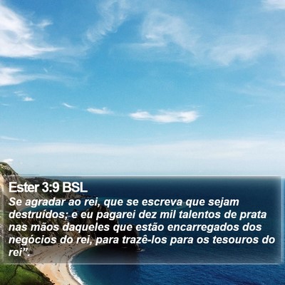 Ester 3:9 BSL Bible Verse Image