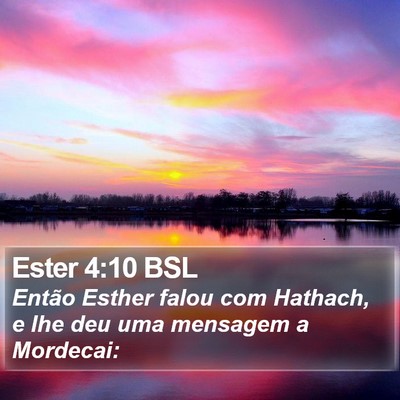 Ester 4:10 BSL Bible Verse Image
