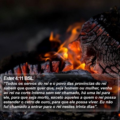 Ester 4:11 BSL Bible Verse Image