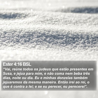 Ester 4:16 BSL Bible Verse Image