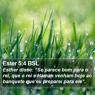Ester 5:4 BSL Bible Verse Image