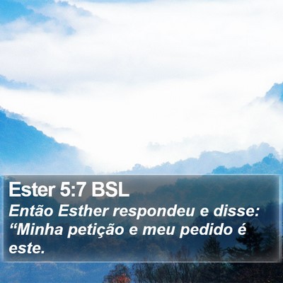 Ester 5:7 BSL Bible Verse Image