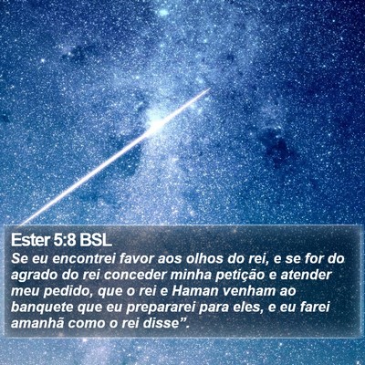 Ester 5:8 BSL Bible Verse Image
