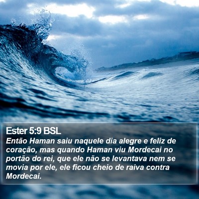 Ester 5:9 BSL Bible Verse Image