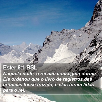 Ester 6:1 BSL Bible Verse Image