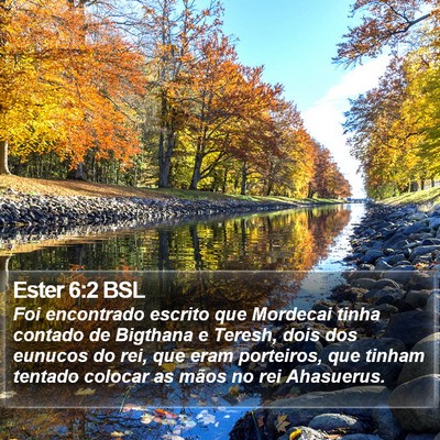Ester 6:2 BSL Bible Verse Image