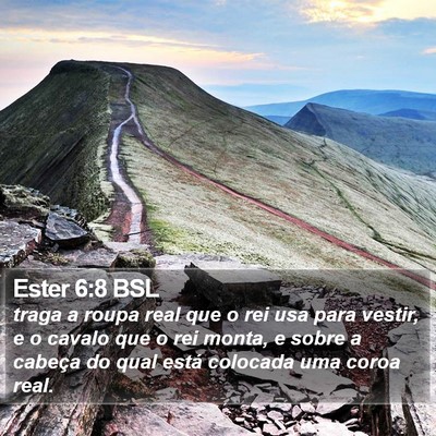 Ester 6:8 BSL Bible Verse Image