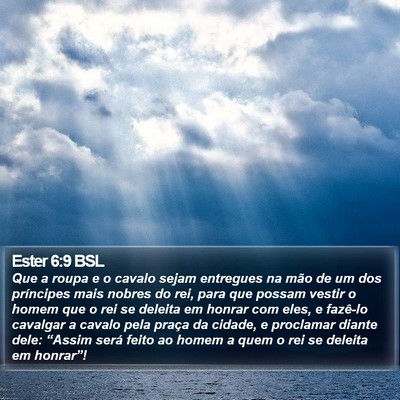 Ester 6:9 BSL Bible Verse Image