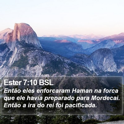 Ester 7:10 BSL Bible Verse Image