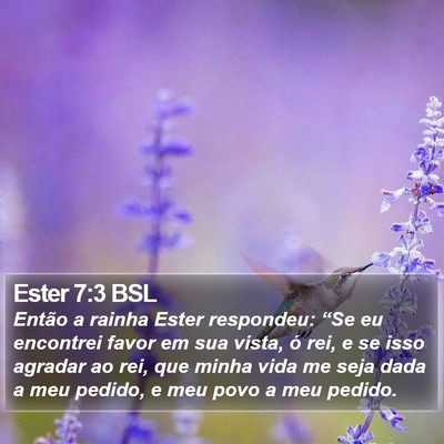 Ester 7:3 BSL Bible Verse Image