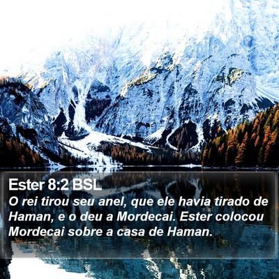 Ester 8:2 BSL Bible Verse Image
