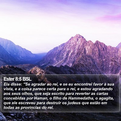 Ester 8:5 BSL Bible Verse Image