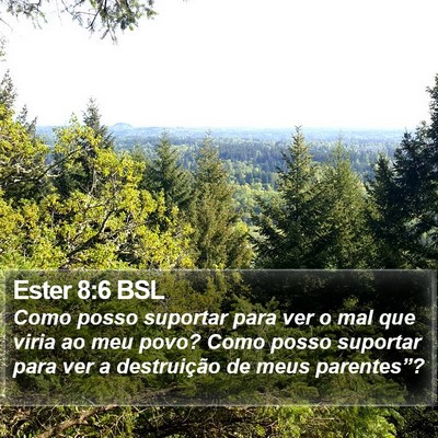 Ester 8:6 BSL Bible Verse Image