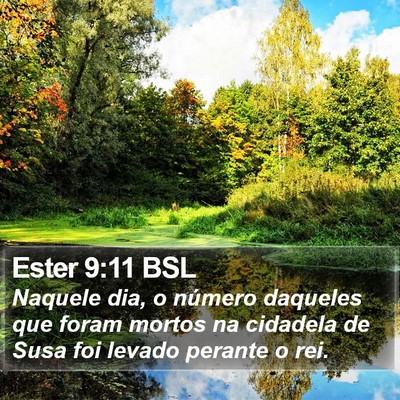 Ester 9:11 BSL Bible Verse Image
