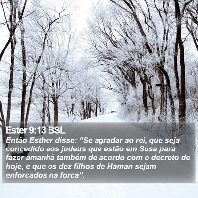 Ester 9:13 BSL Bible Verse Image
