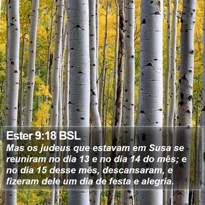 Ester 9:18 BSL Bible Verse Image