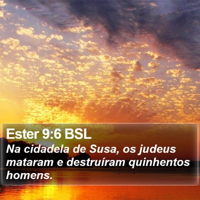 Ester 9:6 BSL Bible Verse Image