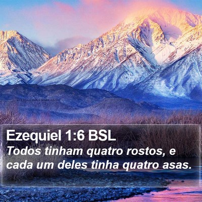 Ezequiel 1:6 BSL Bible Verse Image
