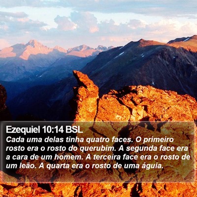 Ezequiel 10:14 BSL Bible Verse Image
