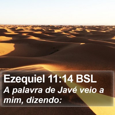 Ezequiel 11:14 BSL Bible Verse Image