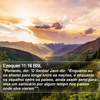 Ezequiel 11:16 BSL Bible Verse Image