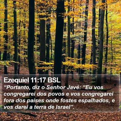 Ezequiel 11:17 BSL Bible Verse Image