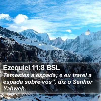 Ezequiel 11:8 BSL Bible Verse Image