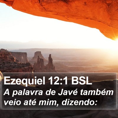 Ezequiel 12:1 BSL Bible Verse Image