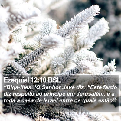 Ezequiel 12:10 BSL Bible Verse Image