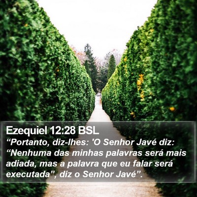 Ezequiel 12:28 BSL Bible Verse Image