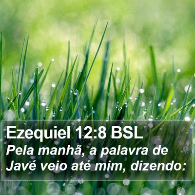 Ezequiel 12:8 BSL Bible Verse Image