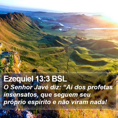Ezequiel 13:3 BSL Bible Verse Image
