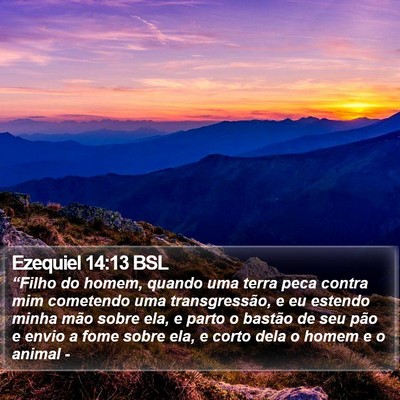 Ezequiel 14:13 BSL Bible Verse Image