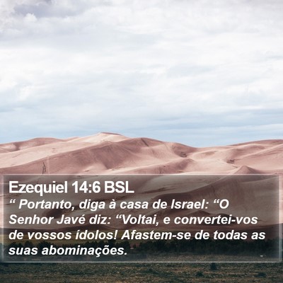 Ezequiel 14:6 BSL Bible Verse Image
