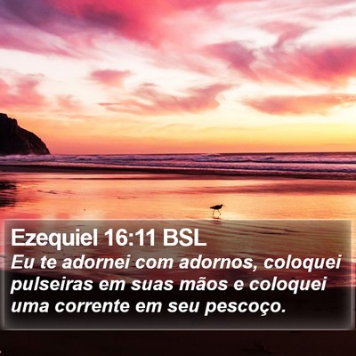 Ezequiel 16:11 BSL Bible Verse Image