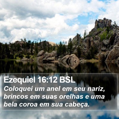 Ezequiel 16:12 BSL Bible Verse Image