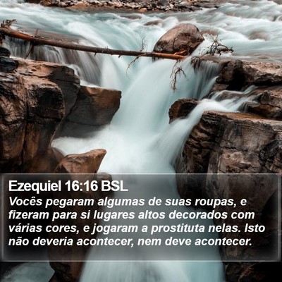 Ezequiel 16:16 BSL Bible Verse Image