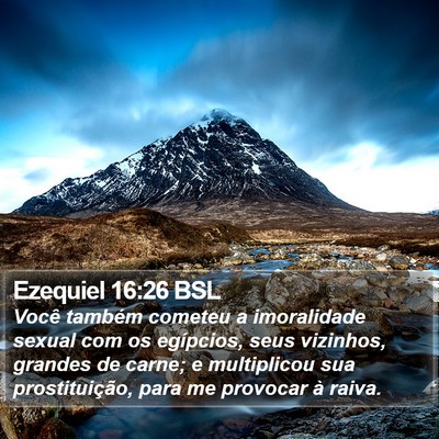Ezequiel 16:26 BSL Bible Verse Image