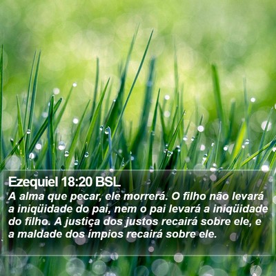 Ezequiel 18:20 BSL Bible Verse Image
