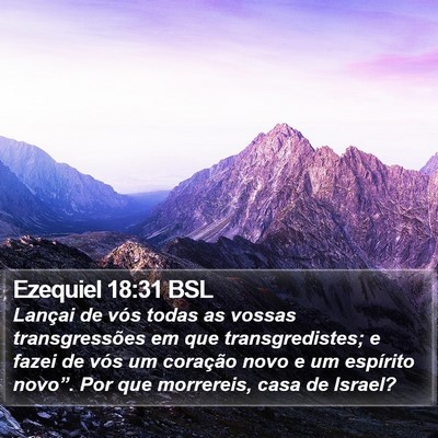 Ezequiel 18:31 BSL Bible Verse Image