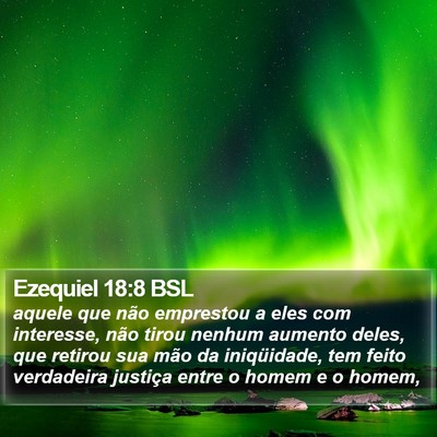 Ezequiel 18:8 BSL Bible Verse Image
