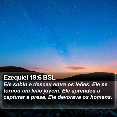 Ezequiel 19:6 BSL Bible Verse Image