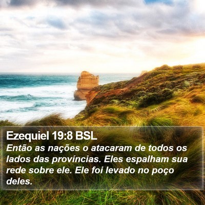 Ezequiel 19:8 BSL Bible Verse Image