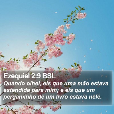 Ezequiel 2:9 BSL Bible Verse Image